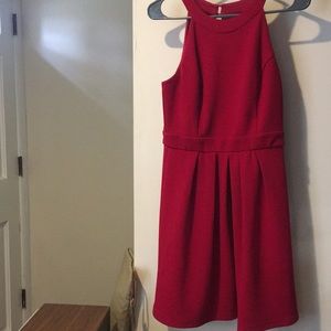 Adorable Red Holiday Dress with Bow Detail